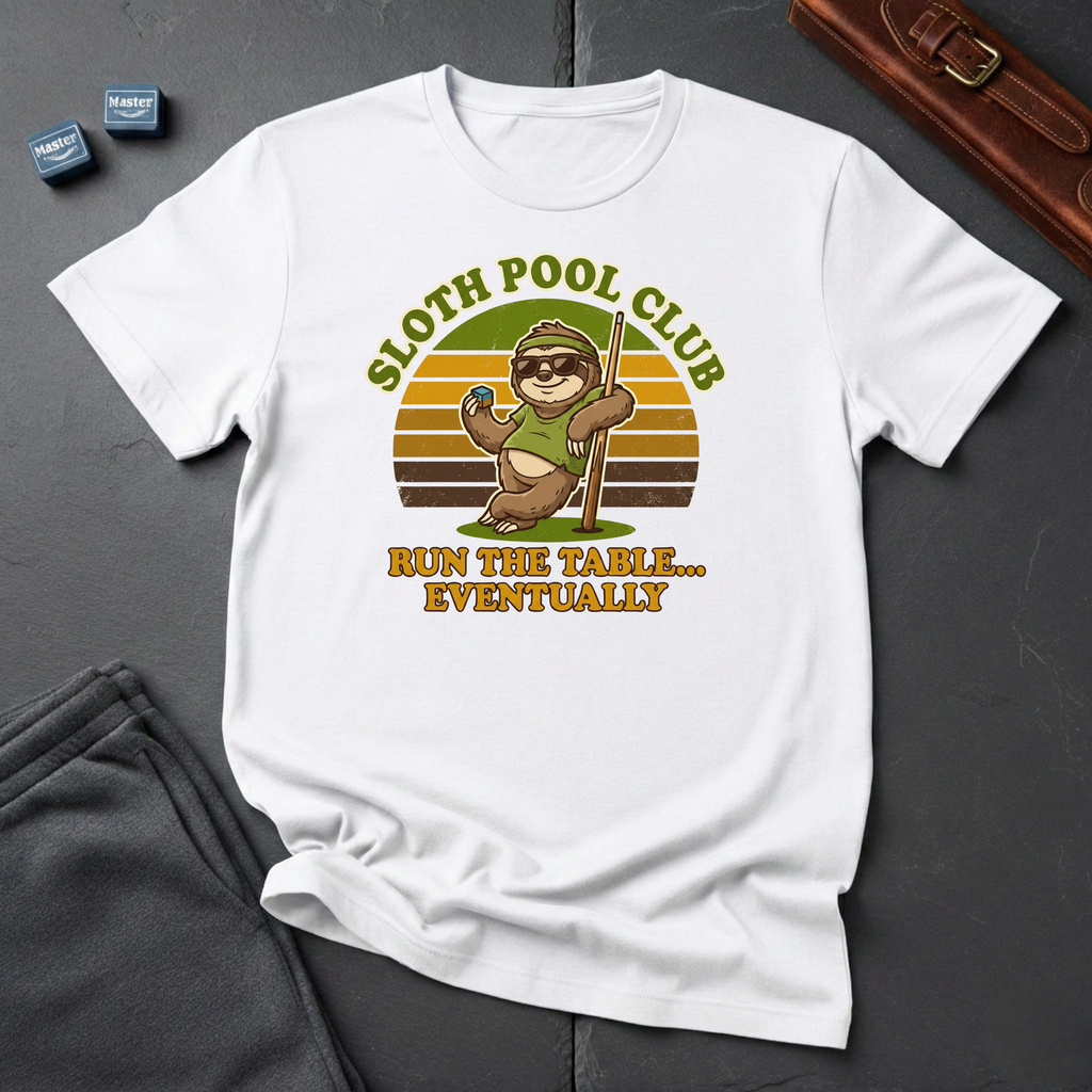Sloth pool club T-shirt